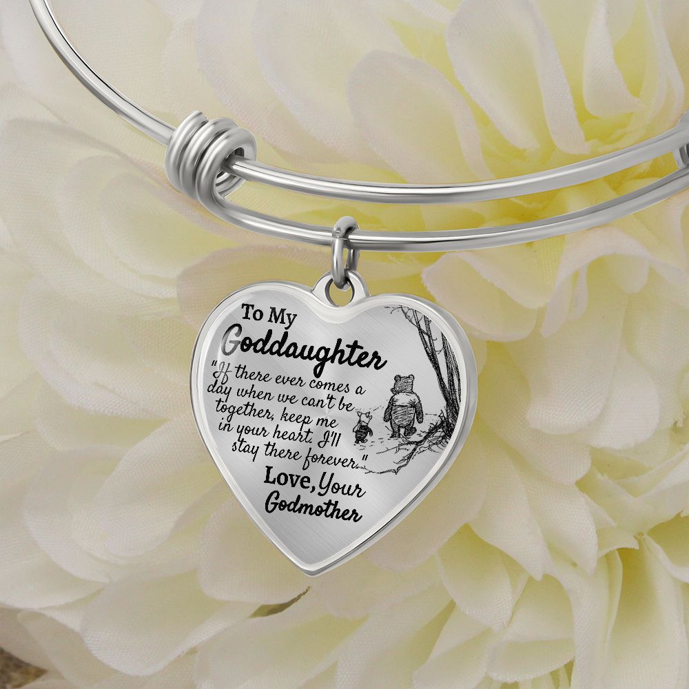 Goddaughter (Godmother) Heart Bangle - Love You This Much
