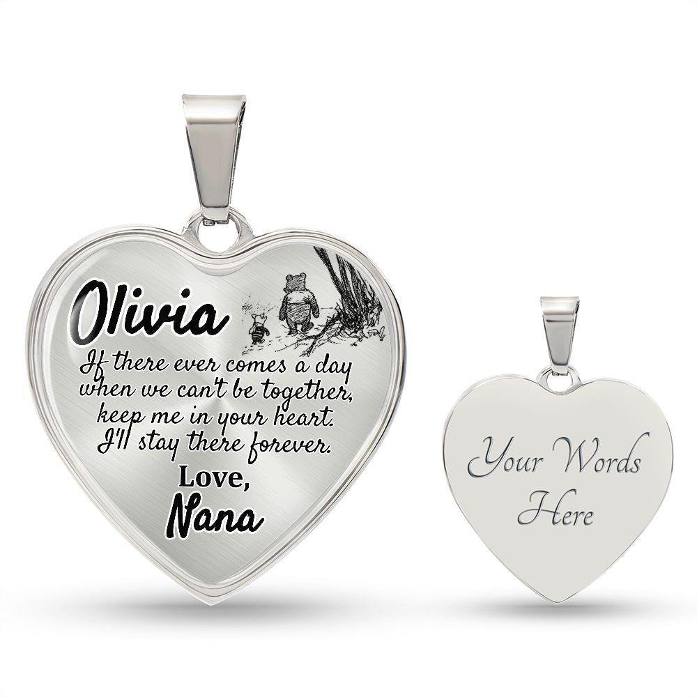 Granddaughter (Love, Nana) Heart Necklace - Love You This Much