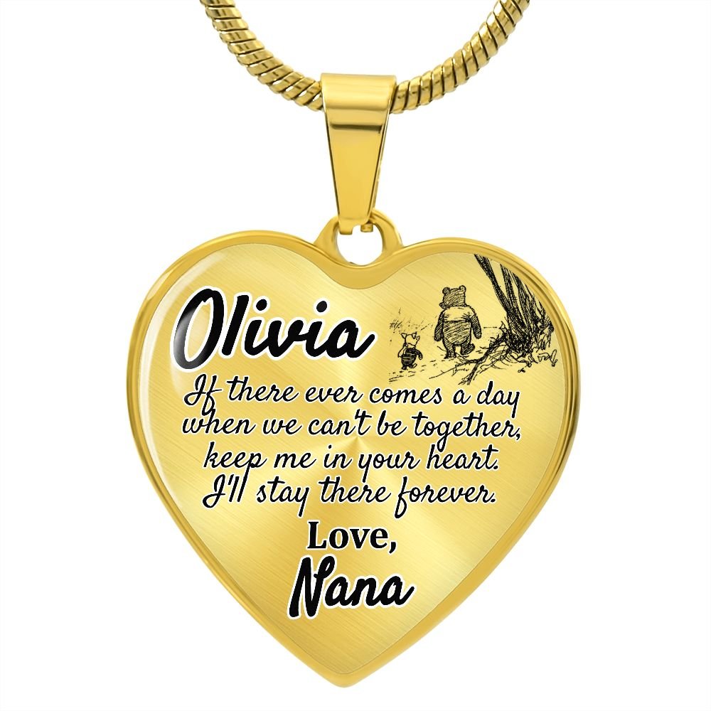 Granddaughter (Love, Nana) Heart Necklace - Love You This Much