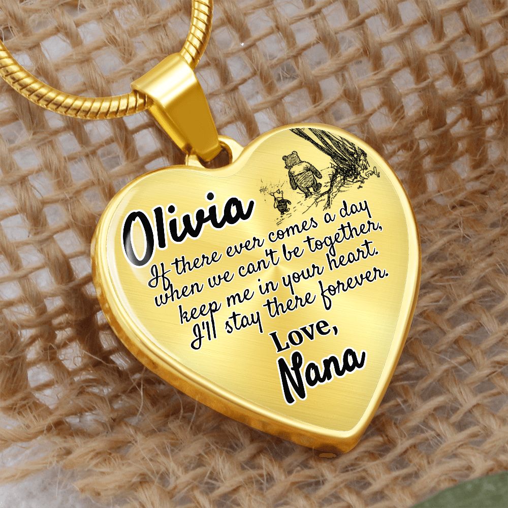 Granddaughter (Love, Nana) Heart Necklace - Love You This Much