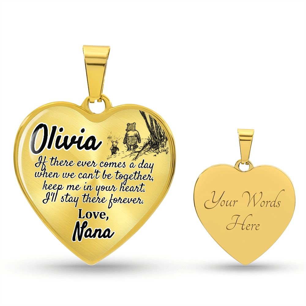 Granddaughter (Love, Nana) Heart Necklace - Love You This Much