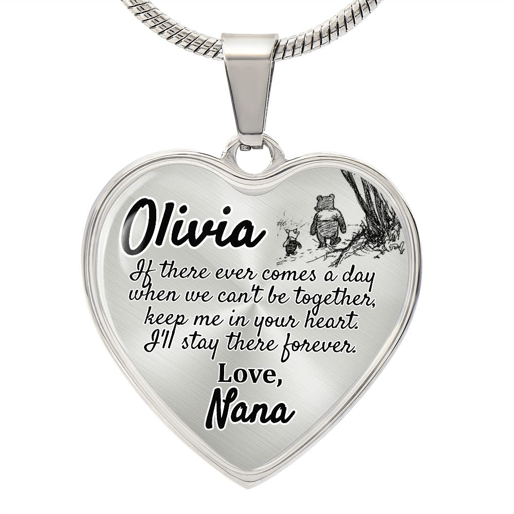 Granddaughter (Love, Nana) Heart Necklace - Love You This Much