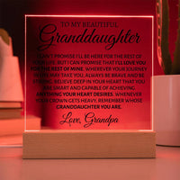 Thumbnail for Granddaughter - Promise - Love Grandpa - Love You This Much