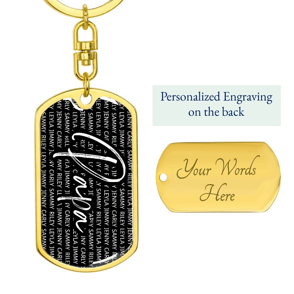 Grandkids - Keychain - Gift for Grandpa - Love You This Much