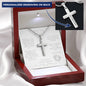 Hey Big Brother Engraved Cross Necklace - Love You This Much