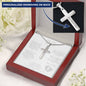 Hey Big Brother Engraved Cross Necklace - Love You This Much