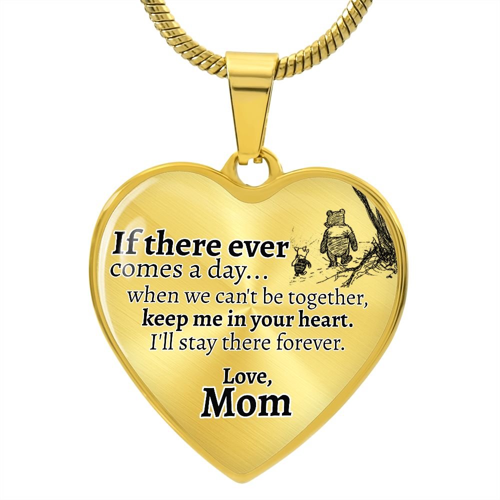 If There Ever (Love, Mom) Heart Necklace - Love You This Much