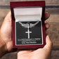 Little Brother Cuban Cross Necklace - Love You This Much