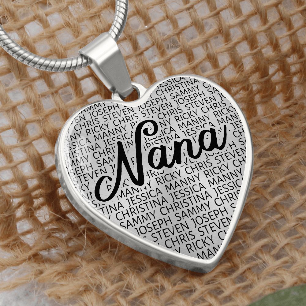 Matching Grandkids Heart Necklace - Love You This Much