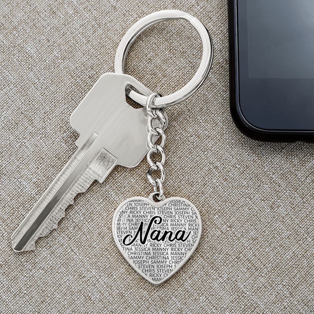 (MATCHING) Grandkids Keychain - Love You This Much