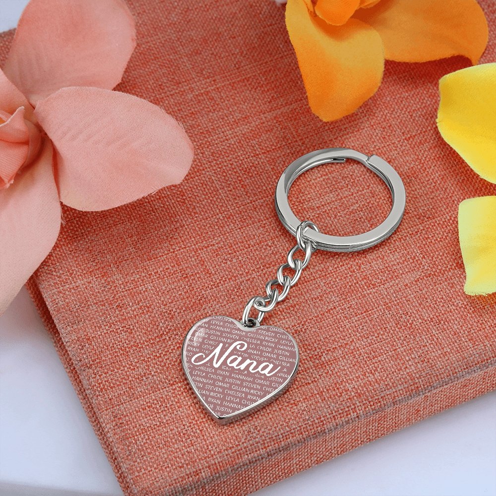 Matching Heart Keychain - Love You This Much