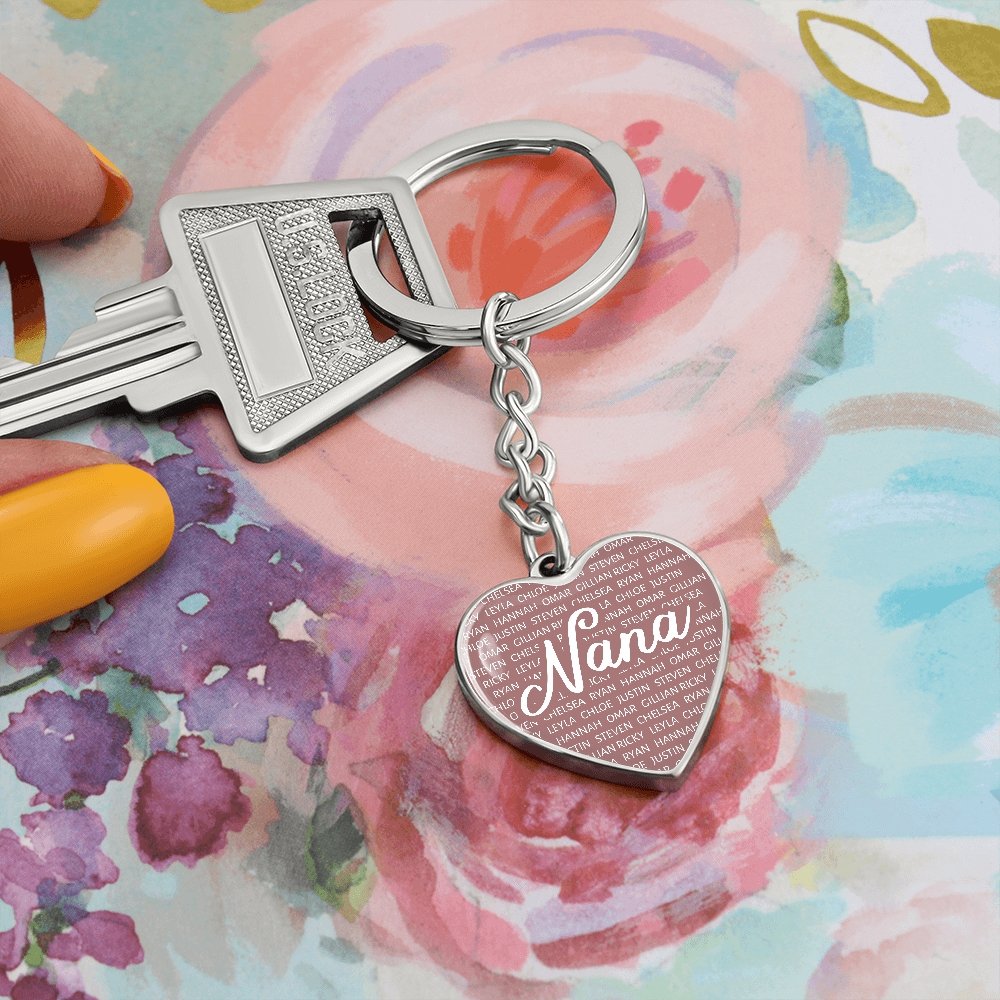 Matching Heart Keychain - Love You This Much