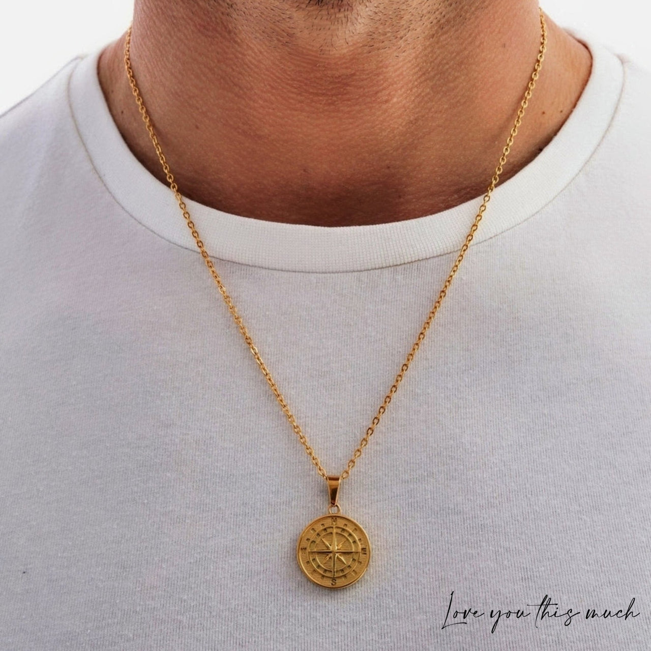 Memory of Your Daughter Compass Necklace - Love You This Much