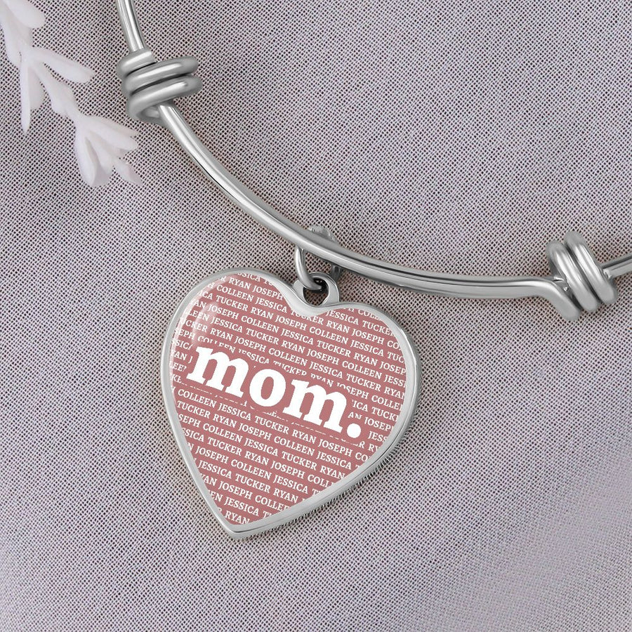 Mom Heart Bangle (new) - Love You This Much