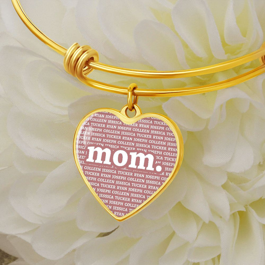 Mom Heart Bangle (new) - Love You This Much
