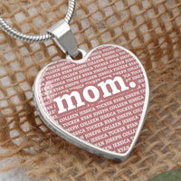 Thumbnail for Mom Heart Necklace - Love You This Much