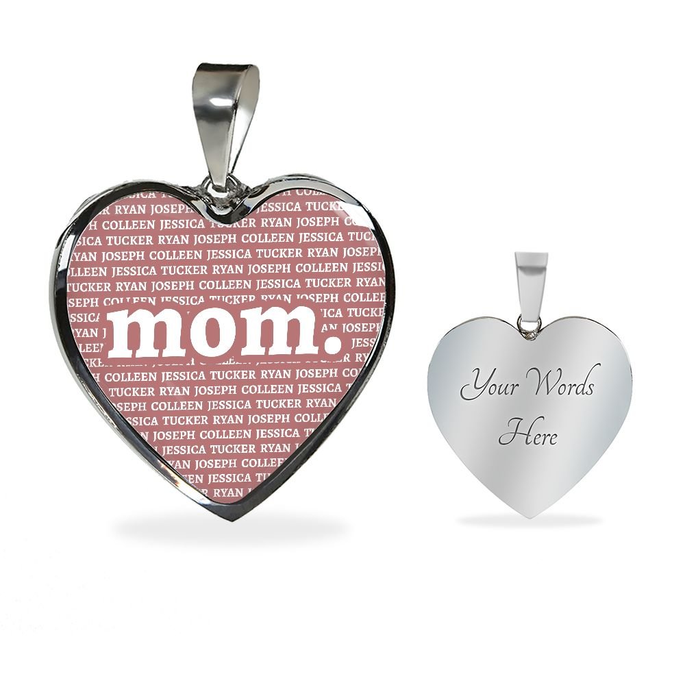 Mom Heart Necklace - Love You This Much