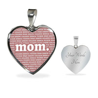 Thumbnail for Mom Heart Necklace - Love You This Much