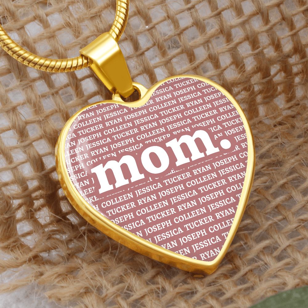 Mom Heart Necklace - Love You This Much