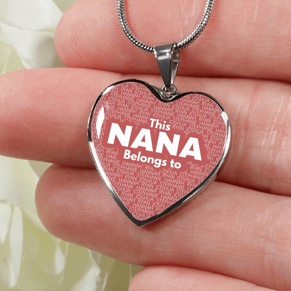 Nana Belongs To Heart Necklace - Love You This Much