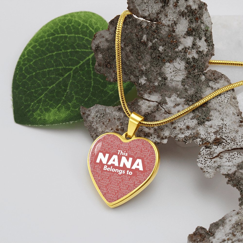 Nana Belongs To Heart Necklace - Love You This Much