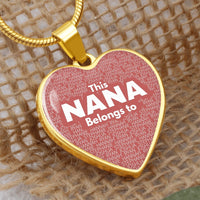 Thumbnail for Nana Belongs To Heart Necklace - Love You This Much