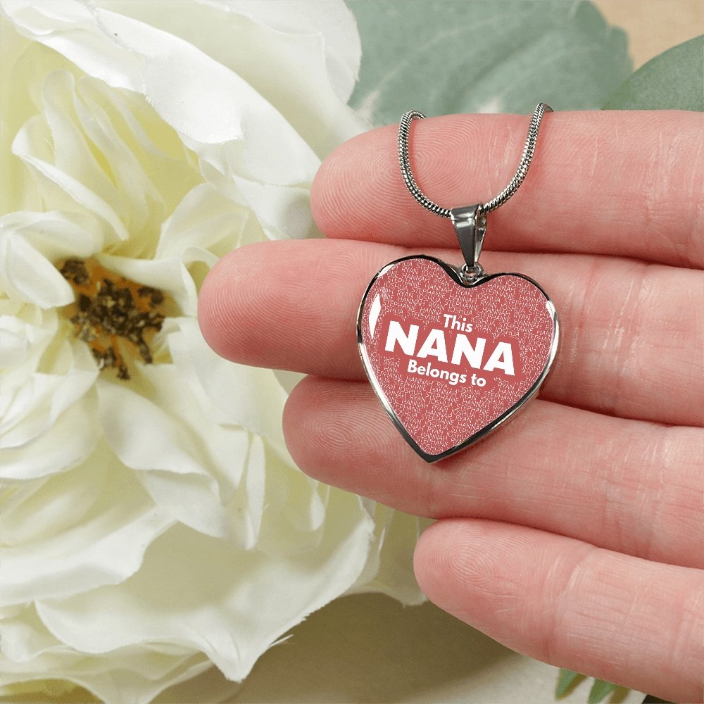 Nana Belongs To Heart Necklace - Love You This Much