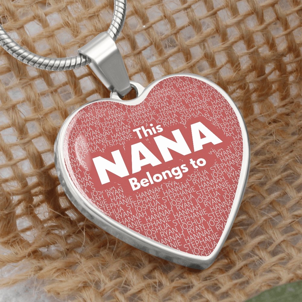 Nana Belongs To Heart Necklace - Love You This Much