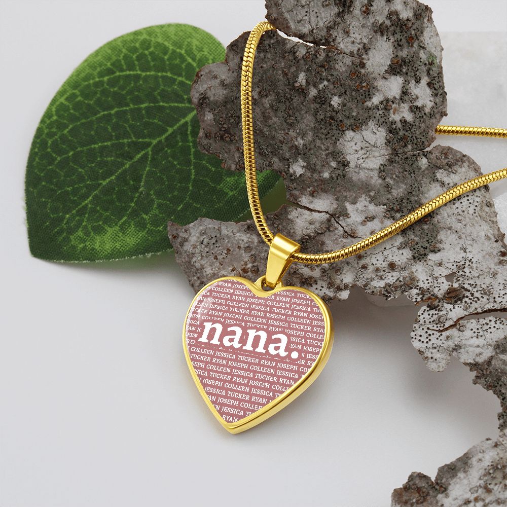 Nana Heart Necklace - Love You This Much