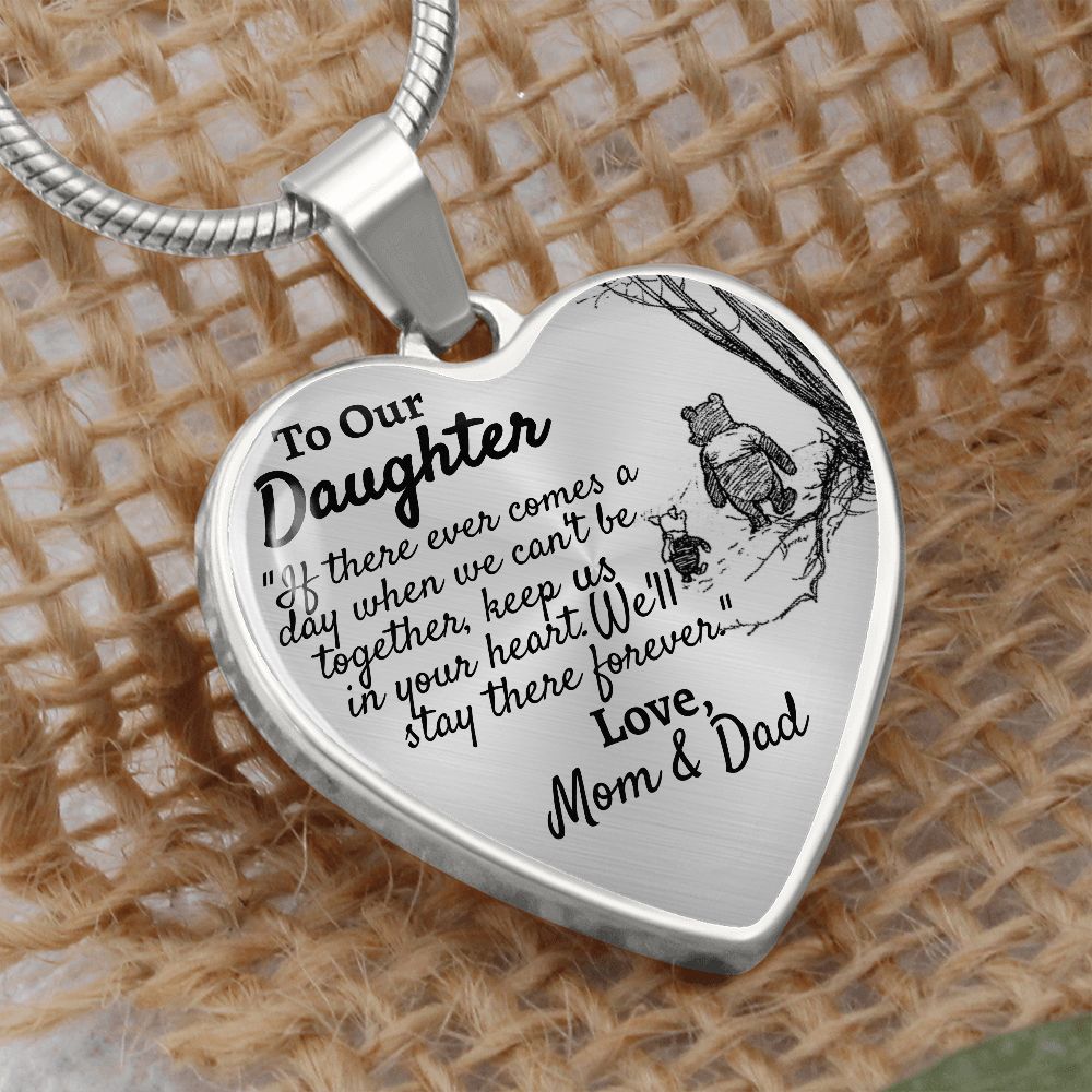 Our Daughter (Mom & Dad) Heart Necklace - Love You This Much