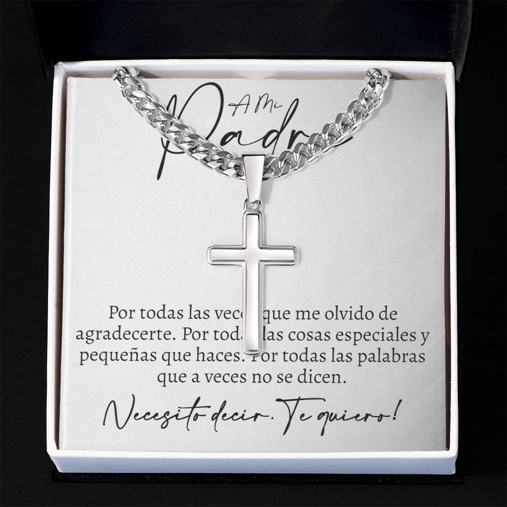 Padre Cuban Cross Necklace - Love You This Much