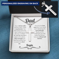 Thumbnail for Personalized Bride to Dad Ball Chain Necklace - Love You This Much