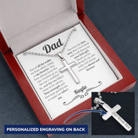 Thumbnail for Personalized Bride to Dad Ball Chain Necklace - Love You This Much