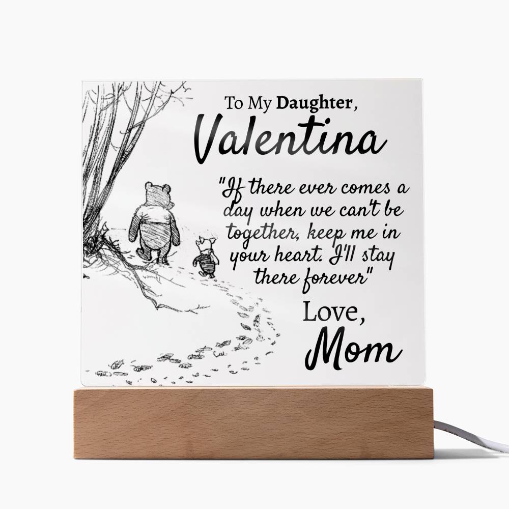 Personalized Daughter - Comes a Day - Love Mom - Love You This Much