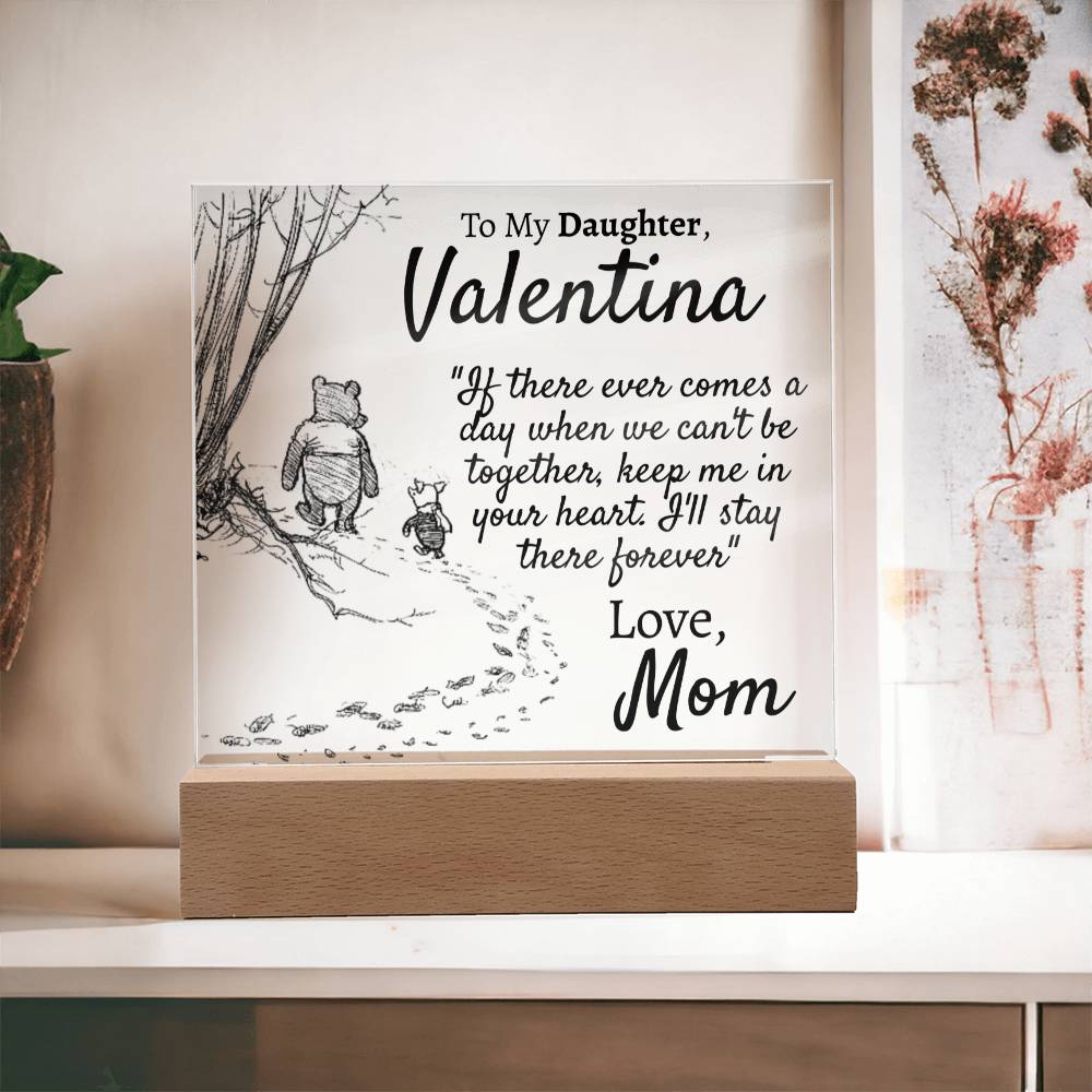 Personalized Daughter - Comes a Day - Love Mom - Love You This Much