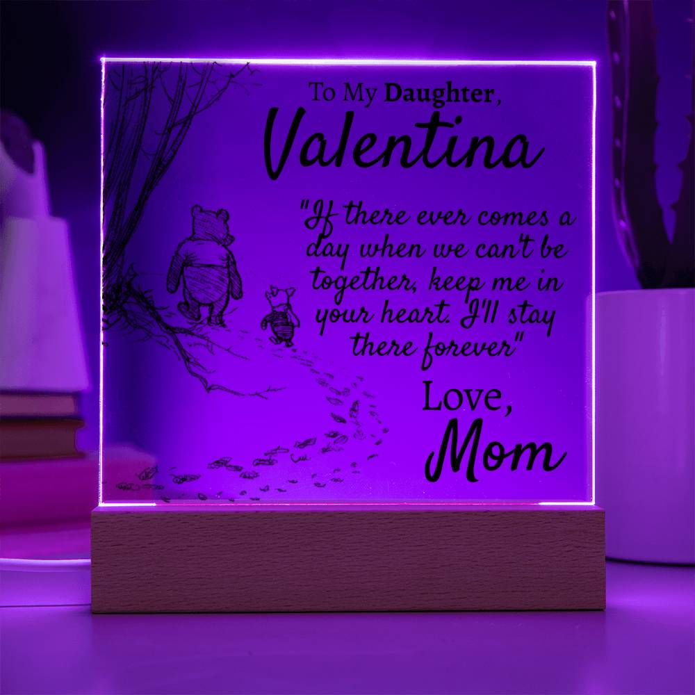 Personalized Daughter - Comes a Day - Love Mom - Love You This Much