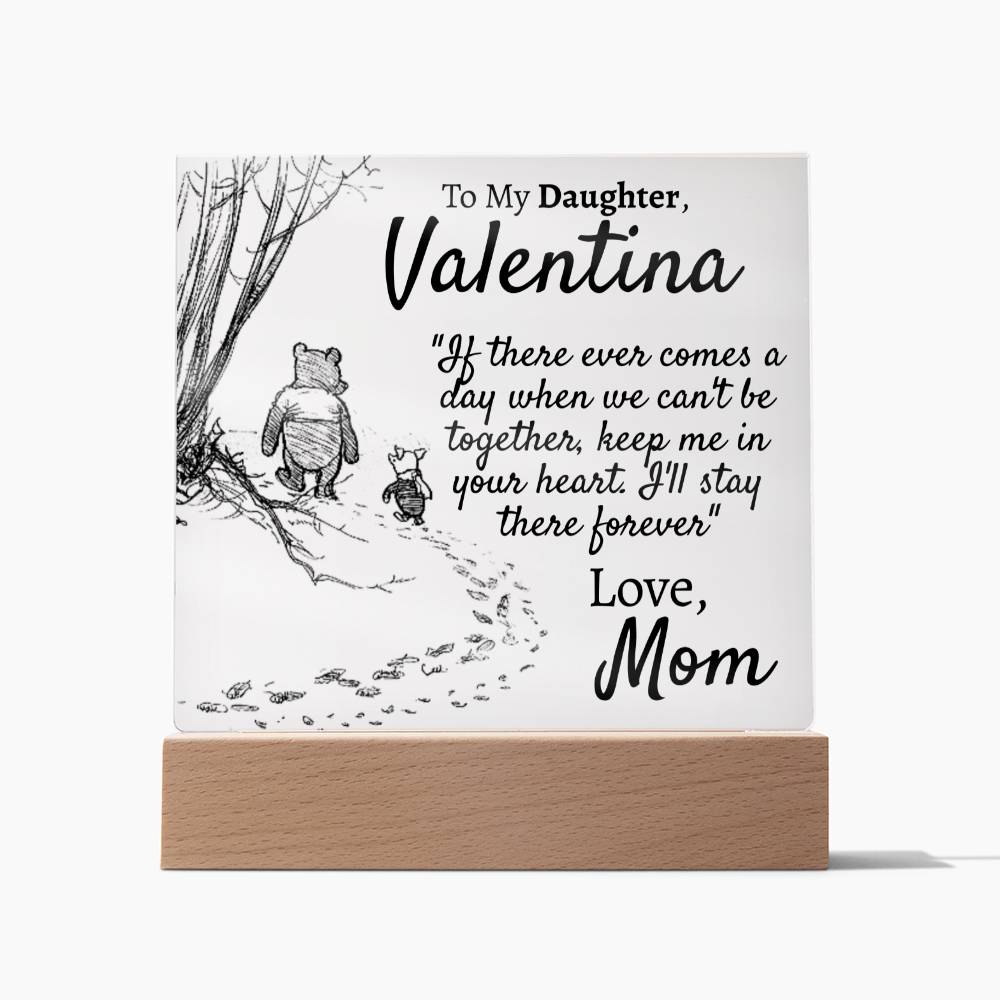 Personalized Daughter - Comes a Day - Love Mom - Love You This Much