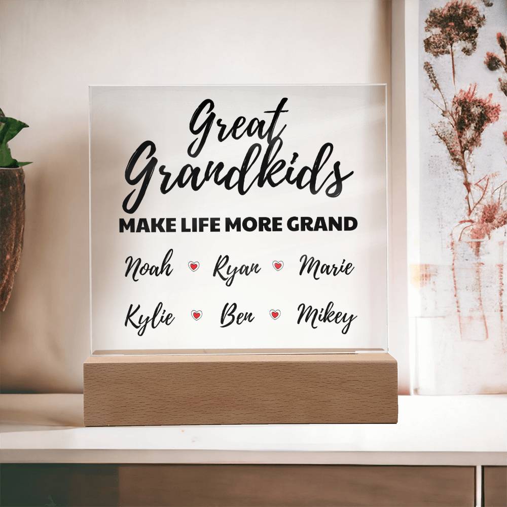 Personalized Great Grandkids Acrylic - Love You This Much