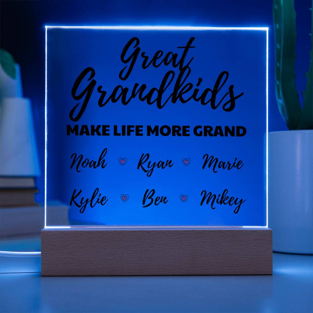 Personalized Great Grandkids Acrylic - Love You This Much