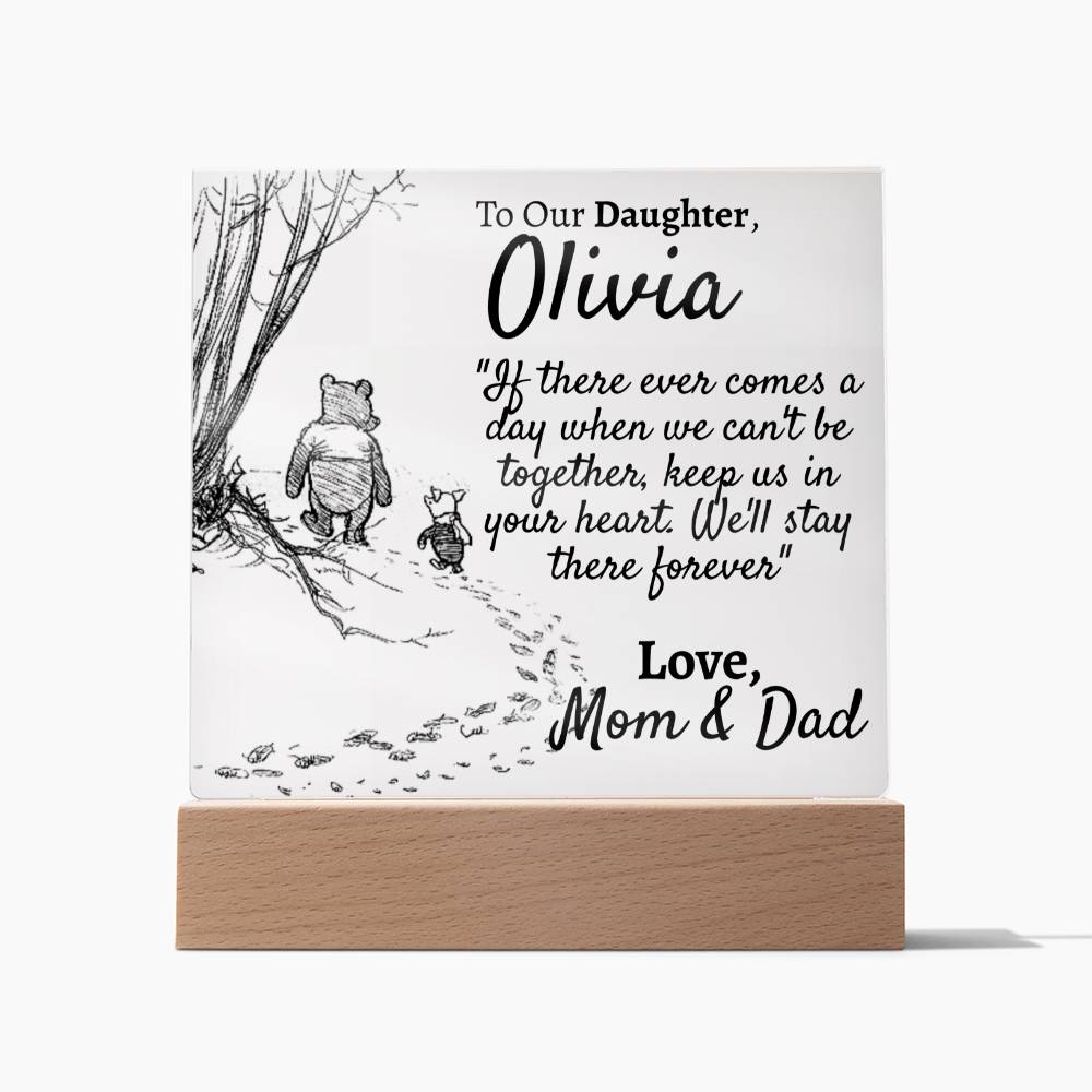 Personalized Our Daughter - Comes a Day - Mom and Dad - Love You This Much