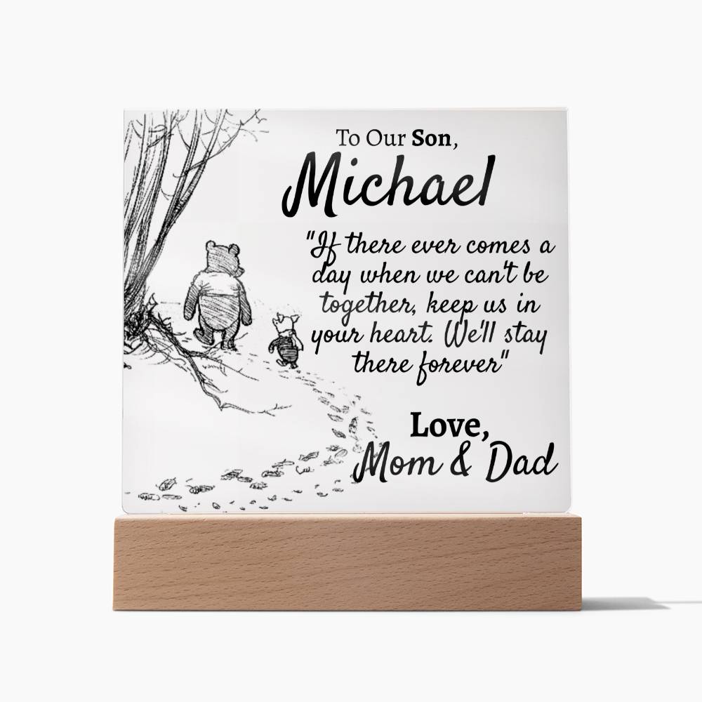 Personalized Our Son - Comes a Day - Love Mom and Dad - Love You This Much