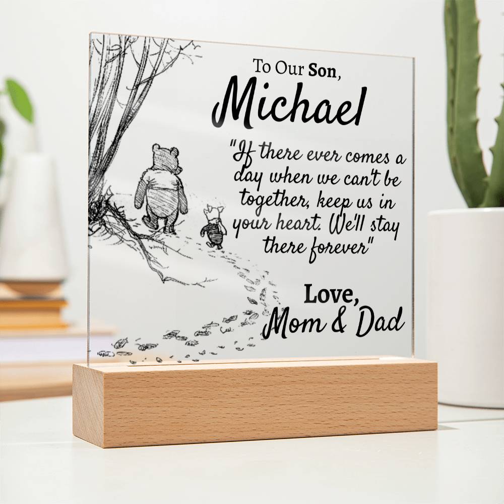 Personalized Our Son - Comes a Day - Love Mom and Dad - Love You This Much