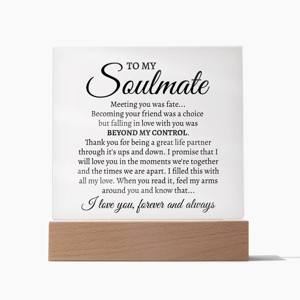 Soulmate Square Acrylic - Love You This Much