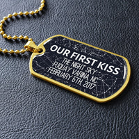 Thumbnail for Star Map Dog Tag Necklace - Love You This Much
