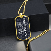 Thumbnail for Star Map Dog Tag Necklace - Love You This Much
