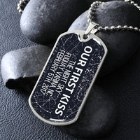 Thumbnail for Star Map Dog Tag Necklace - Love You This Much