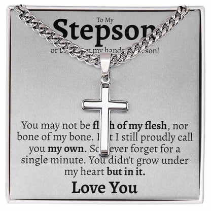 Stepson Cuban Cross Necklace - Love You This Much