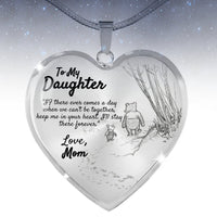 Thumbnail for To My Daughter 'Christopher Robins Edition' (Love Mom) Luxury Heart Necklace - Love You This Much