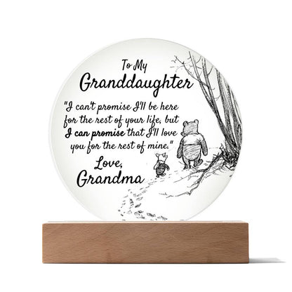 To My Granddaughter - Love Grandma - Acrylic Gift Set - Love You This Much