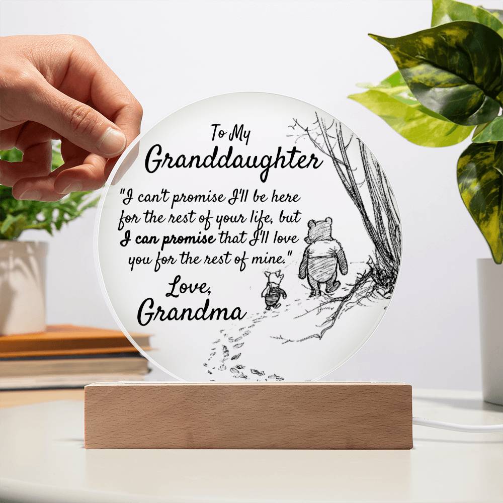 To My Granddaughter - Love Grandma - Acrylic Gift Set - Love You This Much